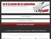 Tablet Screenshot of le-sommet-de-la-seduction.com